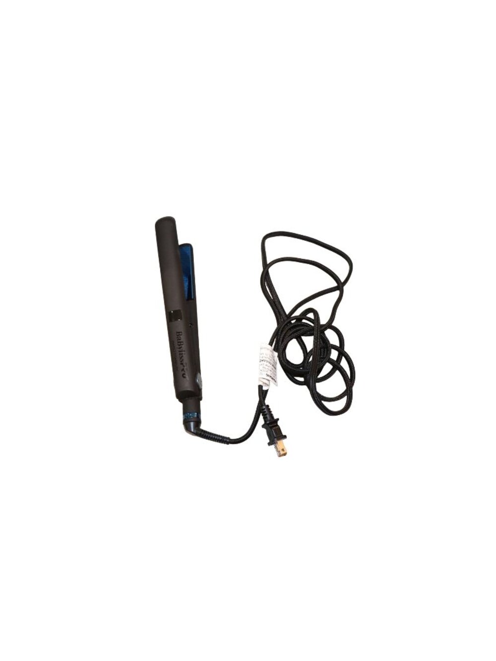 BaBylissPRO Nano Titanium Hair Straightener With Digital Display - Black & Blue
